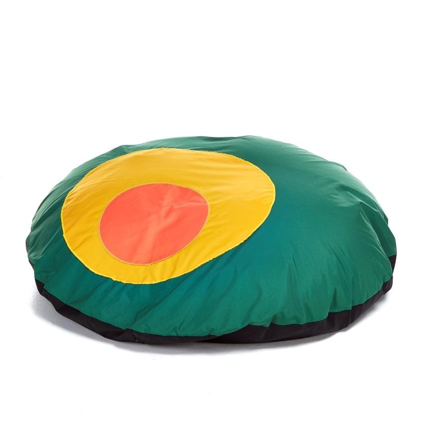 Outdoor Giant Flop Pod, The Outdoor Giant Flop Pod is a giant circle beanbag designed to use inside or out. Children can lie full length, roll over or sit as a group due to the unique design of the Outdoor Giant Flop Pod. This versatile bean bag cushion is both practical and stylish with the ability to learn both indoors and outdoors this is a budget friendly multi use classroom resource. The Outdoor Giant Flop Pod is a versatile and stylish addition to any indoor or outdoor space. Its soft cushioning and s