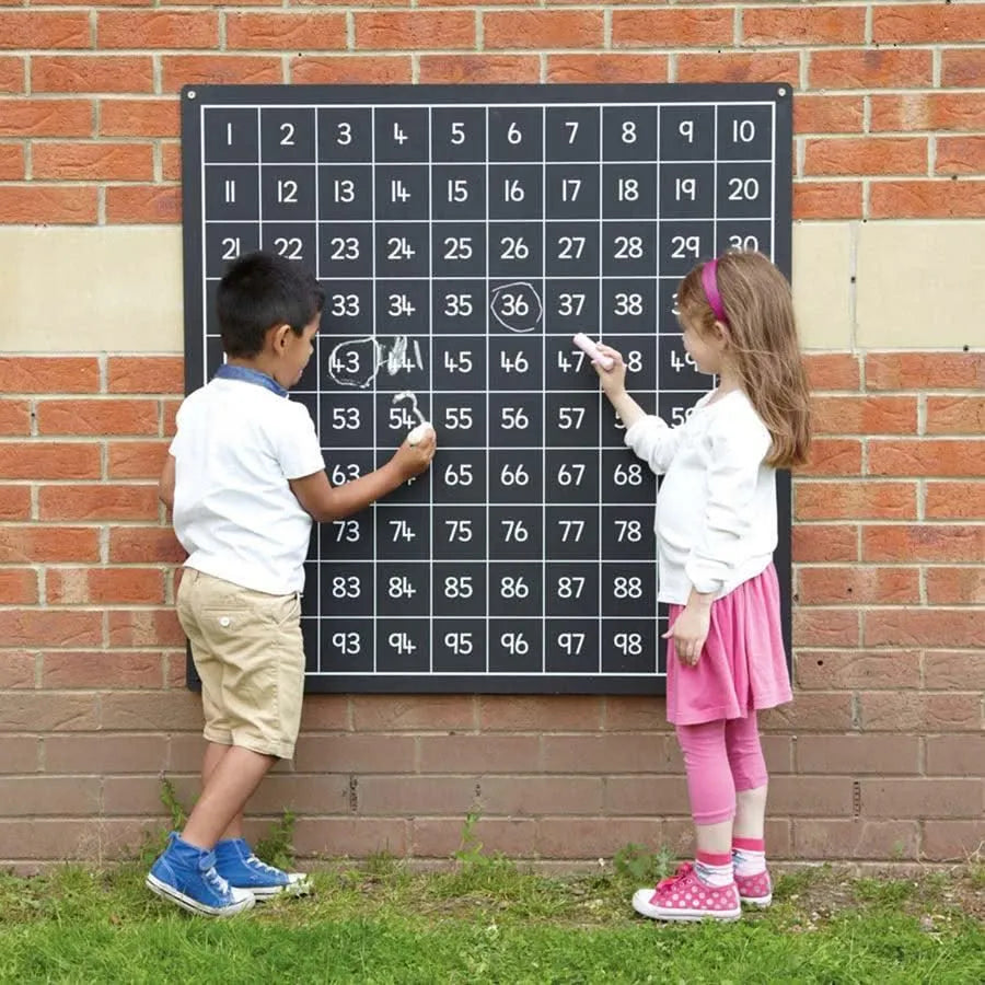 Outdoor Hundred Square Chalkboard-Outdoor Hundred Square Chalkboard