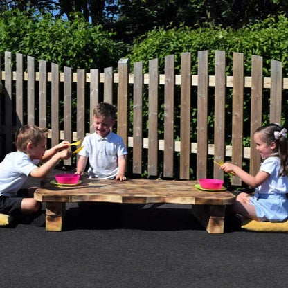 Outdoor Low Rustic Table-Outdoor Low Rustic Table
