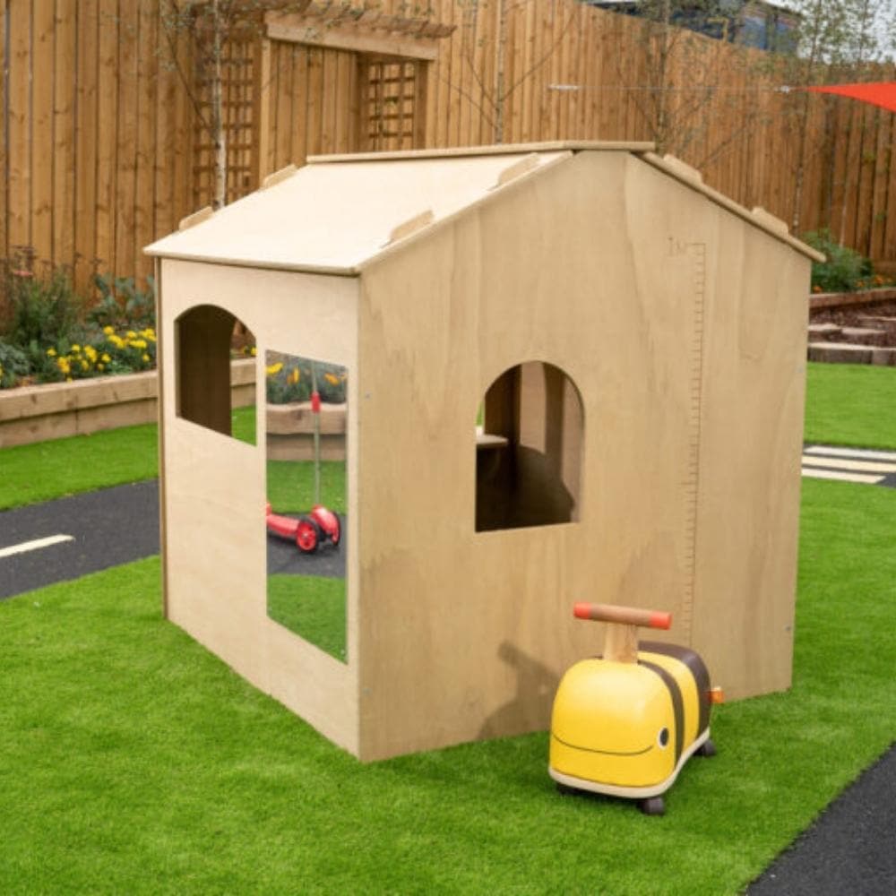 Outdoor Playhouse, Presenting the enchanting Outdoor Playhouse – a haven of imagination and creativity, designed to foster open-ended play and nurture little dreamers in the most dynamic settings. Features Dynamic Design: Crafted with meticulous attention to detail, this playhouse stands tall with a structure that encourages imaginative role play and open-ended explorations. Its delightful architecture, featuring four panoramic windows, one with a ledge, allows little ones to immerse themselves in a world o