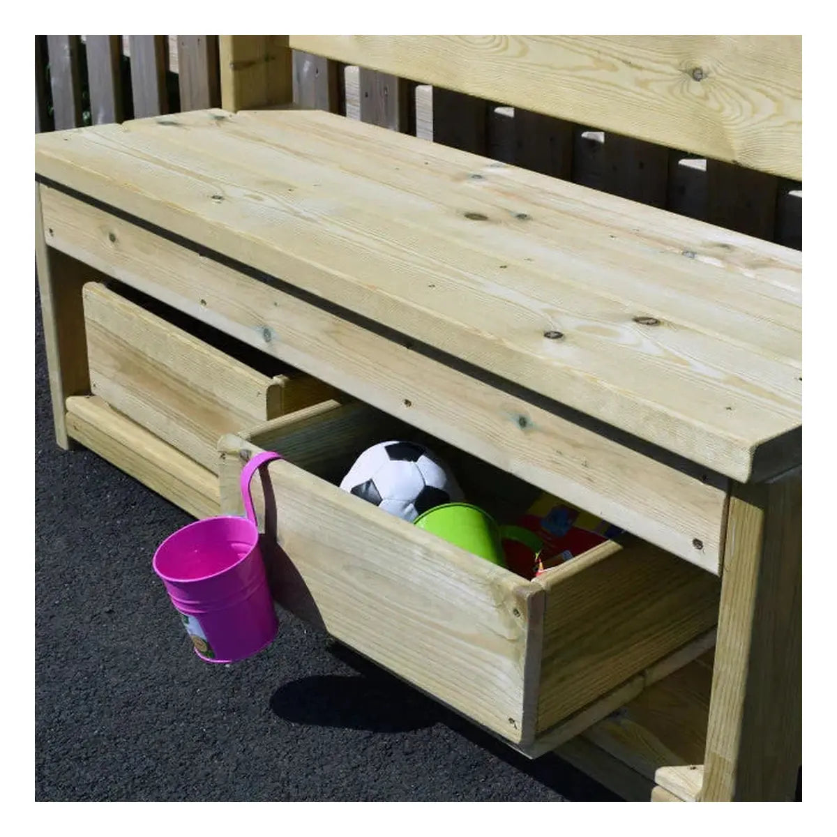 Outdoor Storage Buddy Bench-Outdoor Storage Buddy Bench