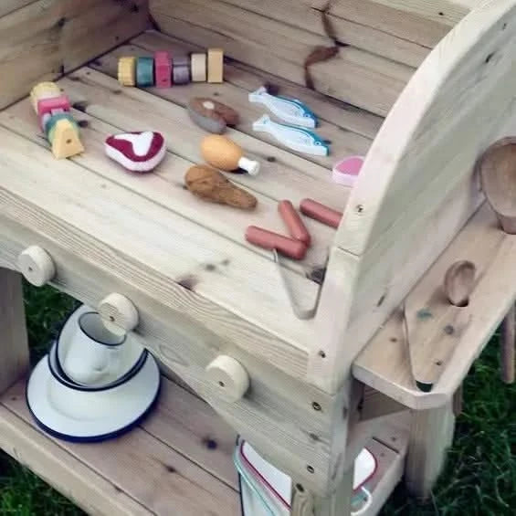 Outdoor Wooden BBQ-Outdoor Wooden BBQ