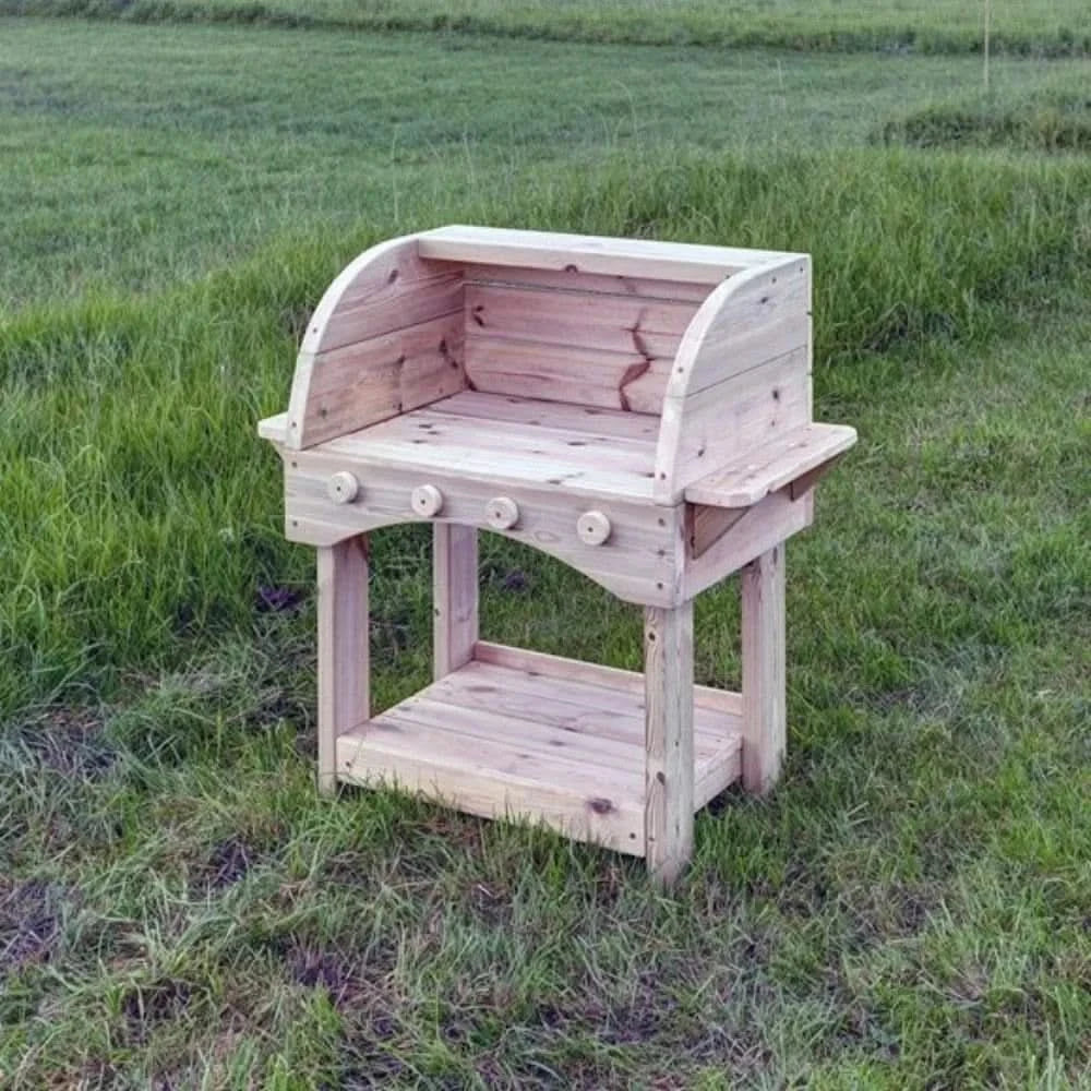 Outdoor Wooden BBQ-Outdoor Wooden BBQ