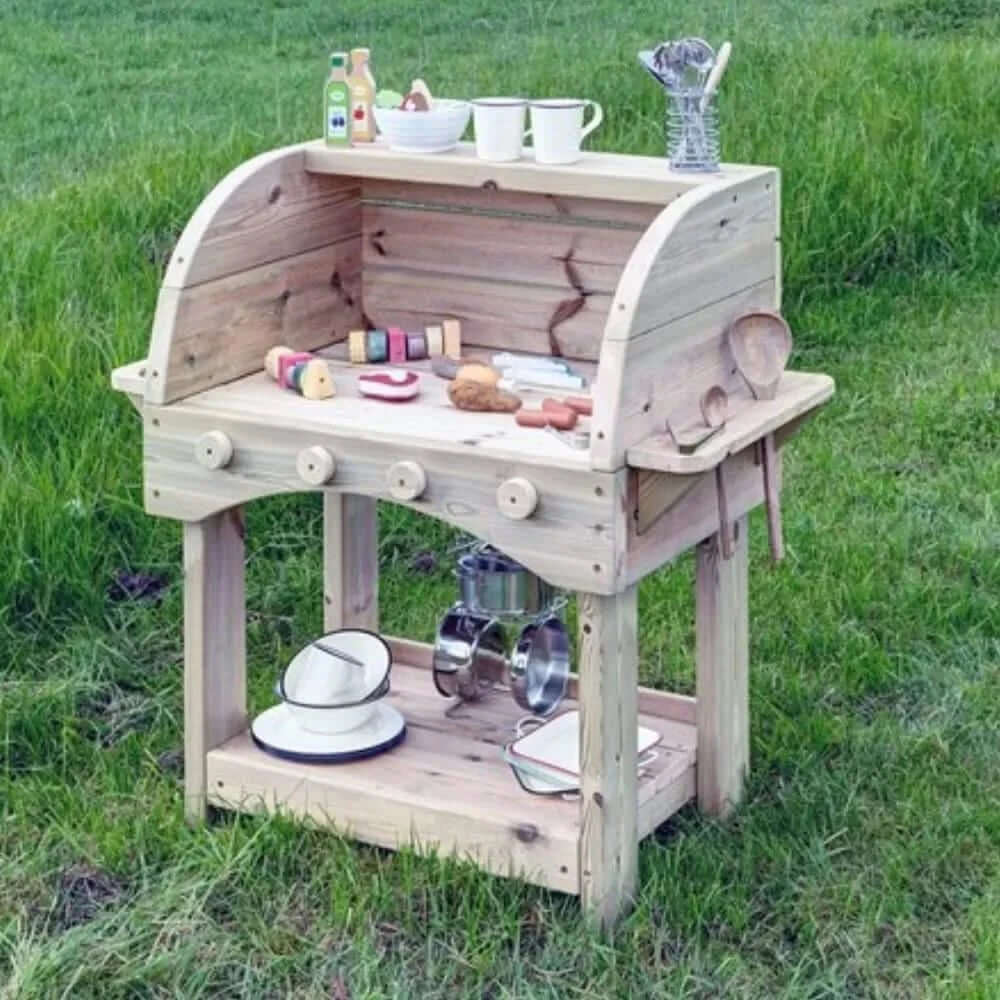 Outdoor Wooden BBQ-Outdoor Wooden BBQ