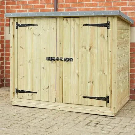 Outdoor Wooden Lockable Storage Cubby-Outdoor Wooden Lockable Storage Cubby