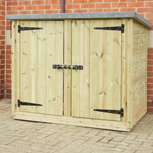 Outdoor Wooden Lockable Storage Cubby-Outdoor Wooden Lockable Storage Cubby