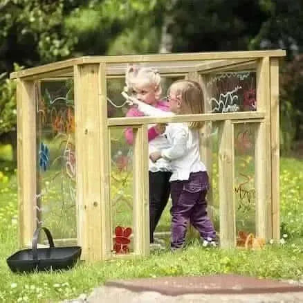 Outdoor Wooden Mark Making Den-Outdoor Wooden Mark Making Den