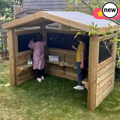 Outdoor Wooden Mark Making Hut-Outdoor Wooden Mark Making Hut