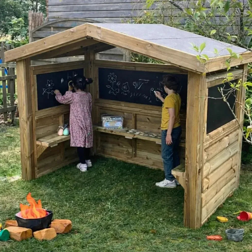 Outdoor Wooden Mark Making Hut-Outdoor Wooden Mark Making Hut