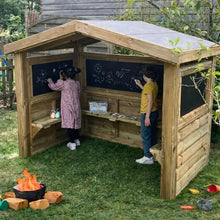 Outdoor Wooden Mark Making Hut-Outdoor Wooden Mark Making Hut