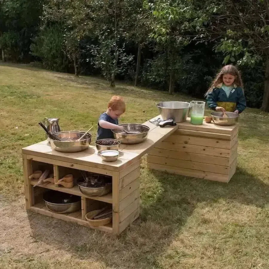 Outdoor Wooden Movable Multi Tables Unit-Outdoor Wooden Movable Multi Tables Unit