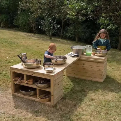 Outdoor Wooden Movable Multi Tables Unit-Outdoor Wooden Movable Multi Tables Unit