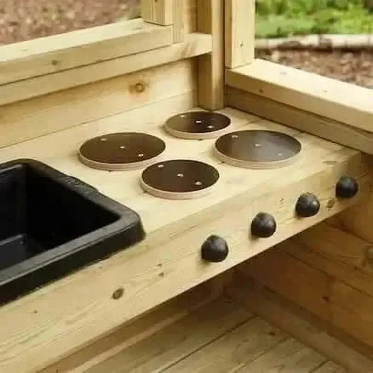 Outdoor Wooden Role Play Caravan-Outdoor Wooden Role Play Caravan