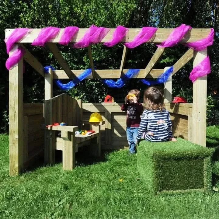 Outdoor Wooden Role Play Centre-Outdoor Wooden Role Play Centre