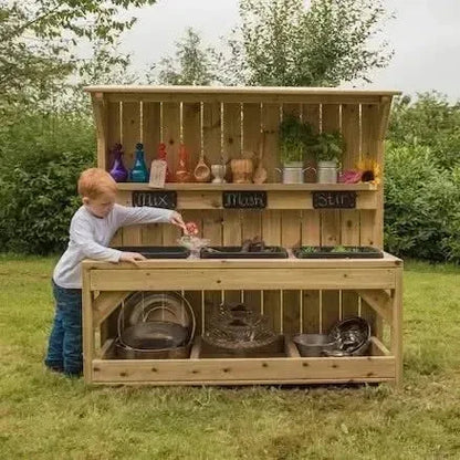 Outdoor Wooden Sink Station-Outdoor Wooden Sink Station