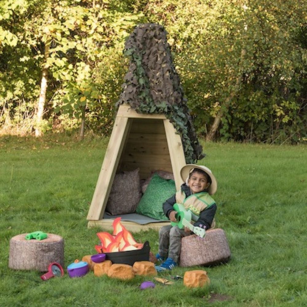 Outdoor Wooden Teepee, Children will love creating a secret hideaway as they role play and have fun conjuring up imaginary games using the Outdoor Wooden Teepee. Set up camp and create a cosy retreat, or simply sit back and enjoy the wonders of nature from inside this rustic wooden teepee. The Outdoor Wooden Teepee add lots of play value without taking up lots of space. Made from pre-treated Scandinavian Redwood which is guaranteed against rot and insect infestation for 10 years. Material:Timber Height:175 