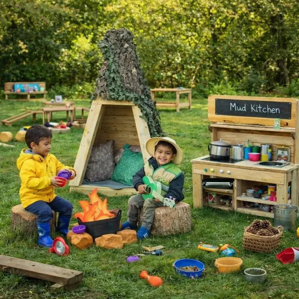 Outdoor Wooden Teepee-Outdoor Wooden Teepee