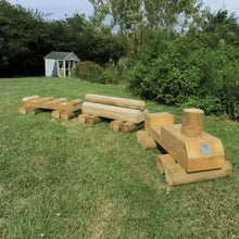 Outdoor Wooden Train-Outdoor Wooden Train
