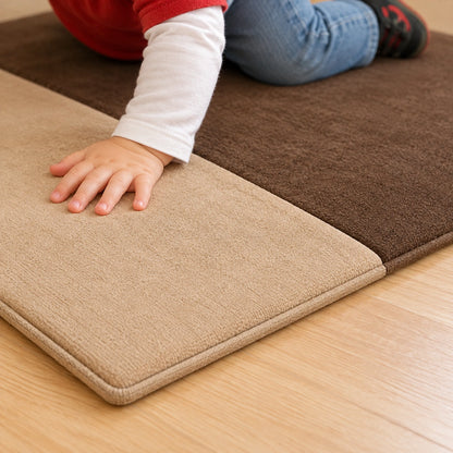 Padded Toddler Playmat Natural, natural play photograph 5