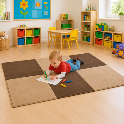 Padded Toddler Playmat Natural, natural play photograph 6