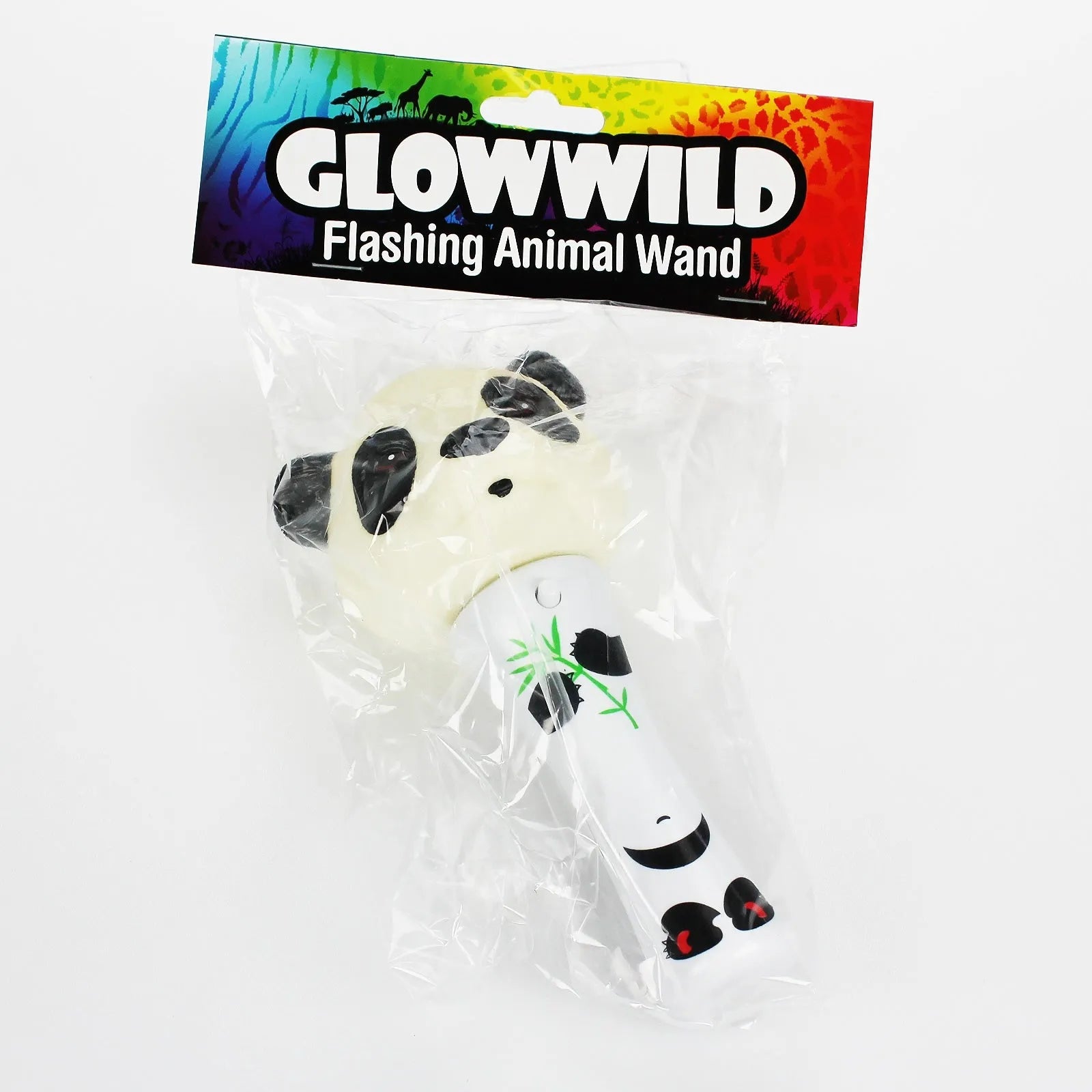 Panda Mini Light Up Animal Wand 7"-Panda Mini Light Up Animal Wand 7"