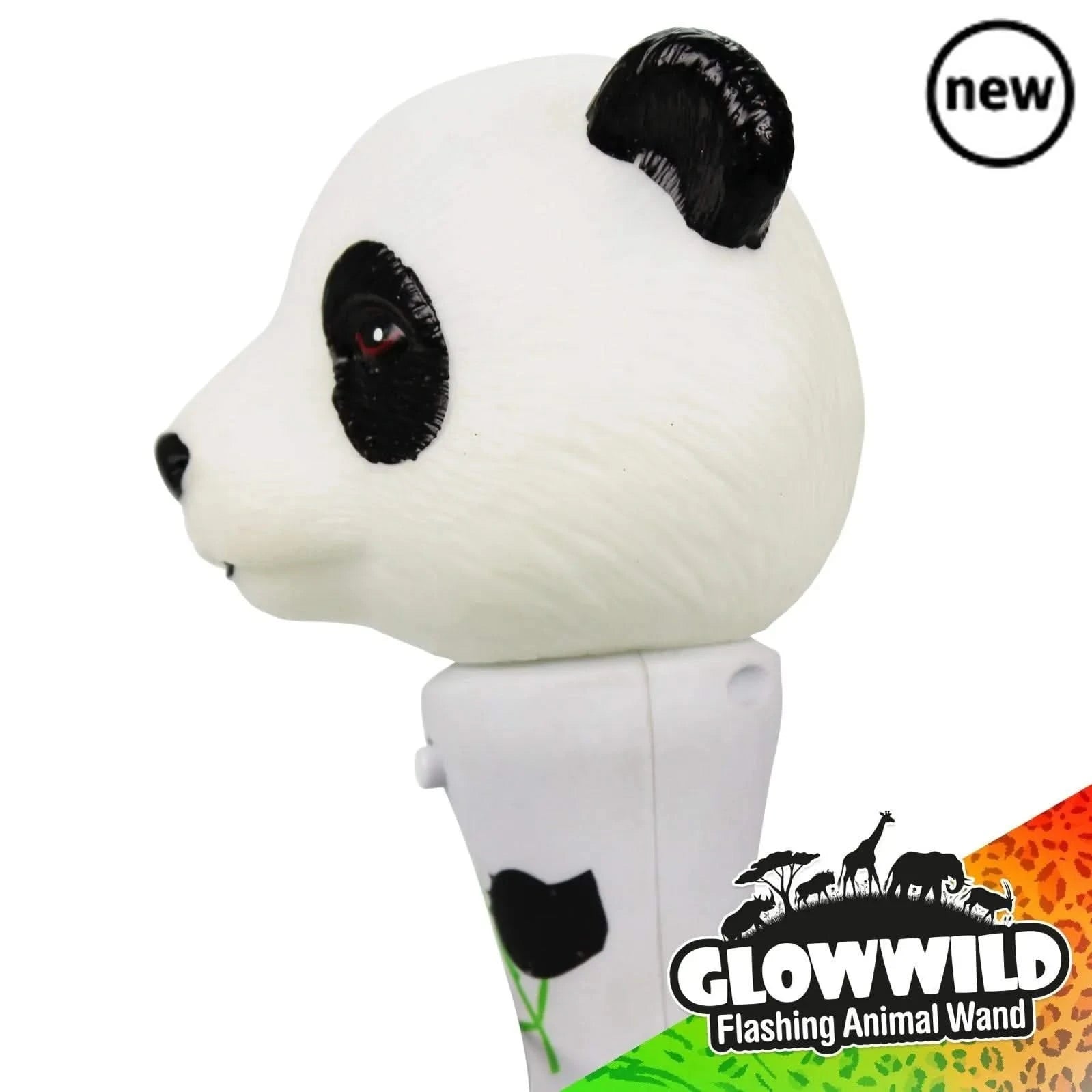 Panda Mini Light Up Animal Wand 7"-Panda Mini Light Up Animal Wand 7"