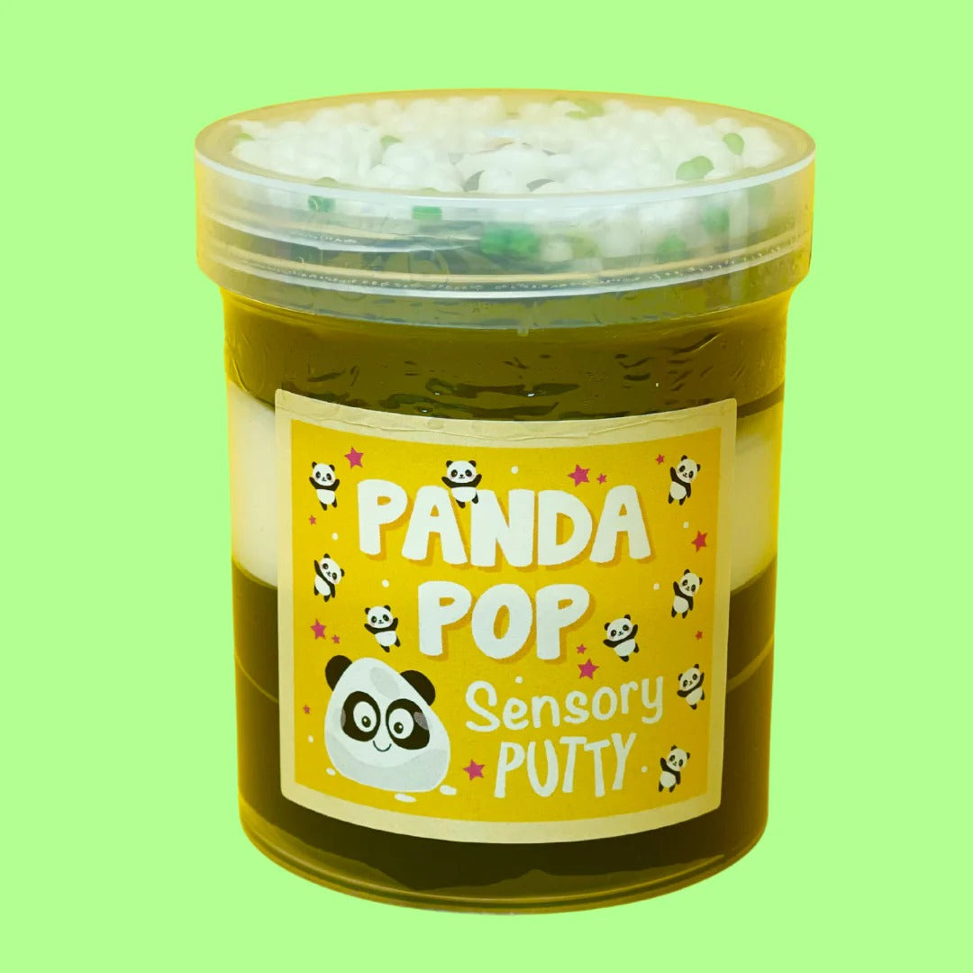 Panda Pop Putty, Our Panda Pop putty is un-bear-ably fun! With black and white stripes to match your favourite cuddly friend, white and green floam beads, bamboo leaf sprinkles and an adorable panda charm to top it off. Putties are air reactive and will dry out of left out. Always return to the container after play with the lid tightly on. Keep away from direct sunlight. Keep away from fabrics and porous surfaces. Container Size: 275ml Ages 5+, Adult supervision recommended. Panda Pop Putty Washing hands th