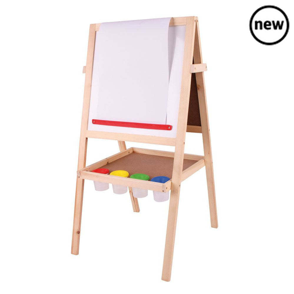 Paper Roll, Mini artists can create their own masterpieces on their Junior Art Easel with our handy 15m drawing paper roll. It easily fits onto the easel so the creative ideas can keep flowing! Pencils, crayons, chalks, paint and more can be used on this paper roll. Ideal for use on an easel or tabletop. Supplied with one 15m roll per pack. Made from high quality, responsibly sourced materials. Conforms to current European safety standards. 5.5cm L x 30cm H x 5.5cm W. 3 years +. Paper Roll (15m) product fea
