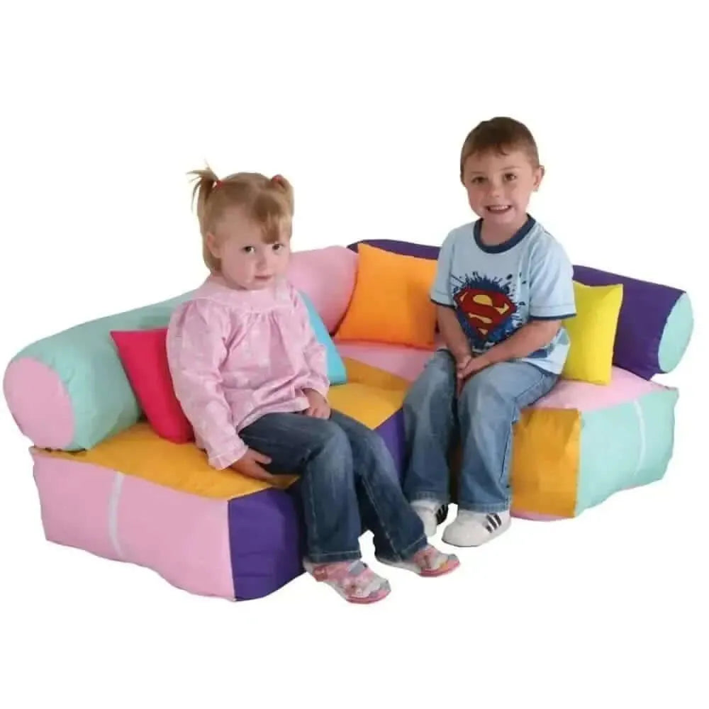 Pastel Colour Soft Seating Corner-Pastel Colour Soft Seating Corner