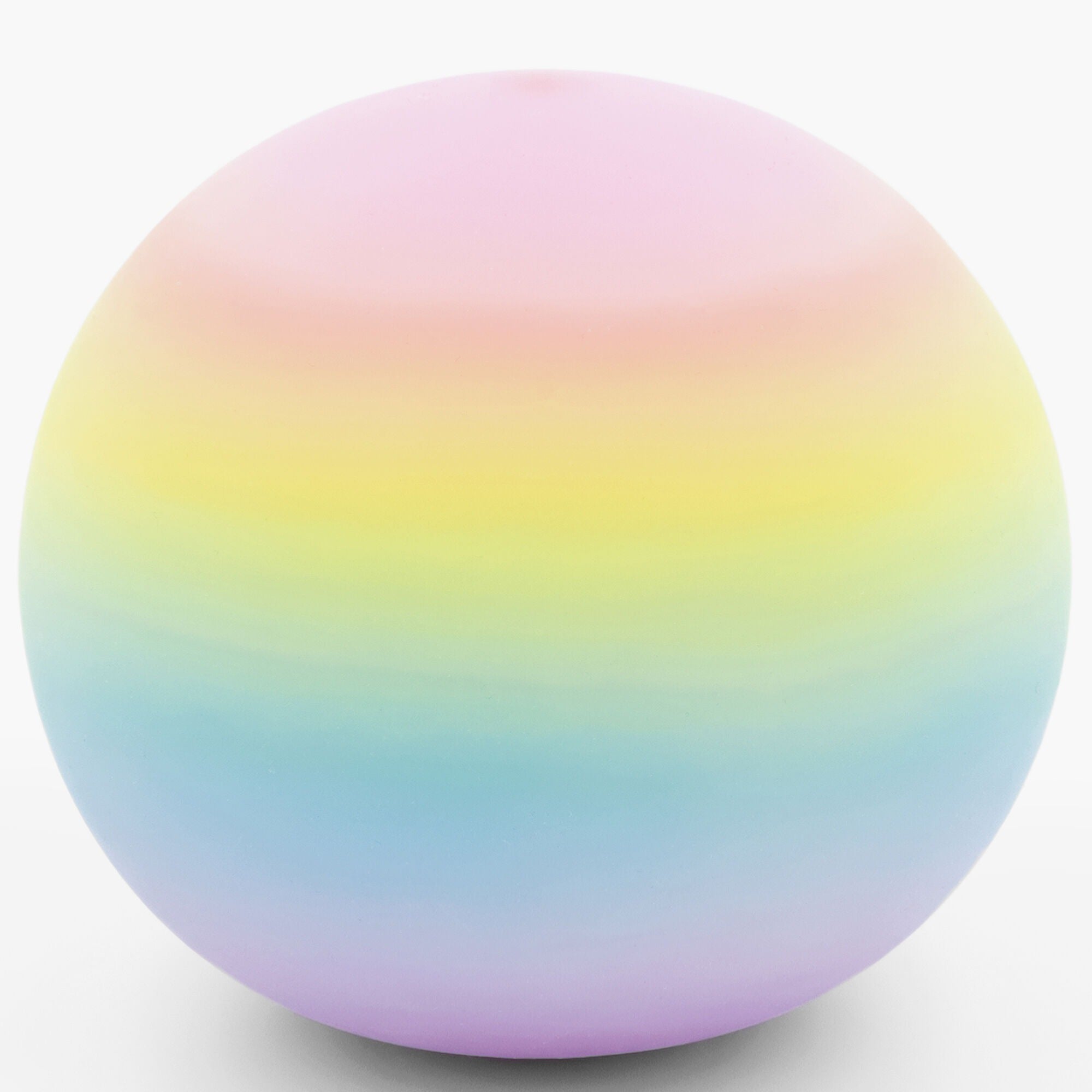 Pastel Rainbow Squish Ball Fidget Toy, Need to take a breather and relax? Look no further than the Sparkly Squish Ball, the ultimate Groovy Glob that will mesmerize your eyes and calm your spirit. With its vibrant colors and soothing texture, this fidget toy is designed to help you unwind and find your inner peace.Squeeze the Sparkly Squish Ball and let it transport you to a whole new realm of vivid colors and tranquility. As you press down on this magical stress ball, watch as the pastel rainbow hues dance