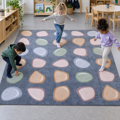 Pebble Placement Carpet 3m x 3m — lifestyle 2 of 8, shown in use with children