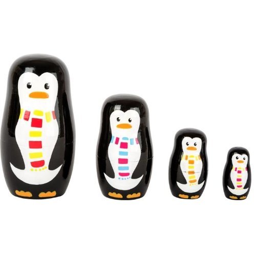 Penguin Family Nesting Dolls, Introducing our delightful Penguin Family Nesting Dolls! With their bright and bold designs, these stunning dolls are guaranteed to be a hit with children of all ages. Not only are they visually appealing, but they also provide a convenient source of entertainment while on the go.Perfectly sized for traveling, these nesting dolls are a must-have for long car rides, vacations, or even a day out at the park. Lightweight and easy to carry, they are the ideal companion when your li
