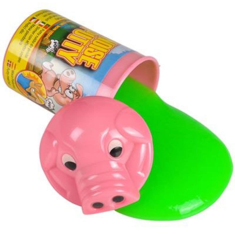 Pig Noise Putty, Introducing the Pig Noise Putty, the ultimate fun-filled toy that will unleash your inner prankster! This noise-making putty is designed to make hilarious and realistic pig sounds, bringing endless laughter to kids and adults alike.With just a simple twist of the lid, you reveal a tub of pure joy shaped like an adorable pig's head. The moment you dip your fingers inside the putty, get ready to be amazed by the wide range of pig sound effects you can create. Press, poke, and squish the putty