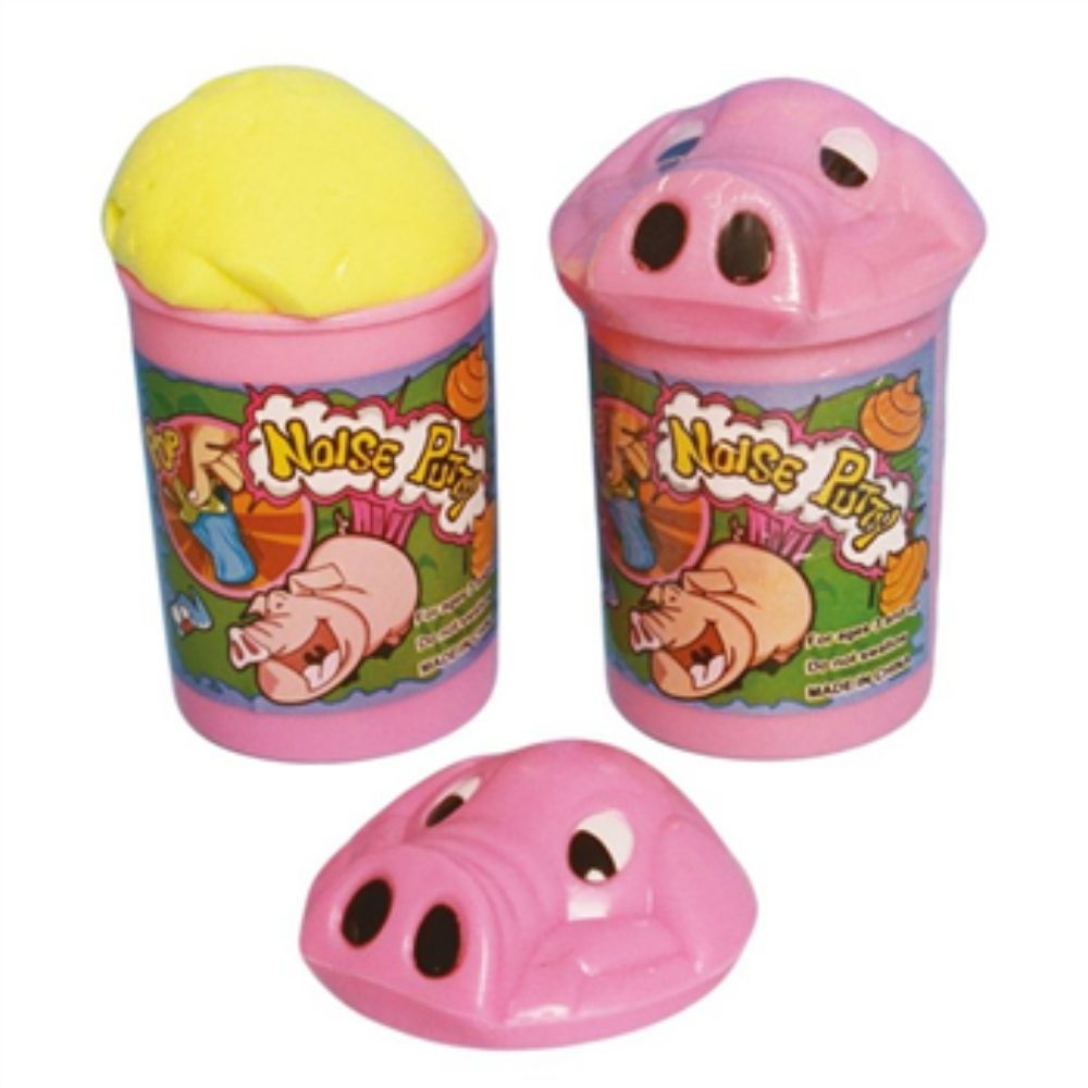 Pig Noise Putty, Introducing the Pig Noise Putty, the ultimate fun-filled toy that will unleash your inner prankster! This noise-making putty is designed to make hilarious and realistic pig sounds, bringing endless laughter to kids and adults alike.With just a simple twist of the lid, you reveal a tub of pure joy shaped like an adorable pig's head. The moment you dip your fingers inside the putty, get ready to be amazed by the wide range of pig sound effects you can create. Press, poke, and squish the putty