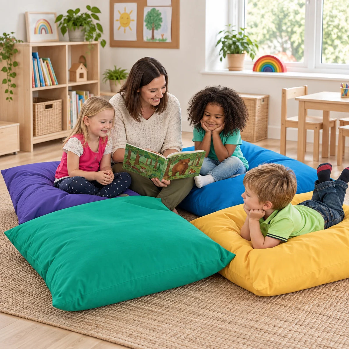 Plain Cushion Large Pack of 4-Plain Cushion Large Pack of 4