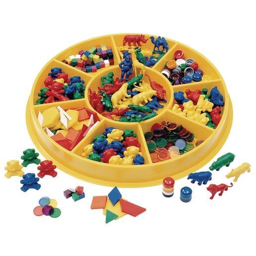 Plastic Round Sorting Tray, The Plastic Round Sorting Tray is the perfect tool to assist students in counting, sorting, and classifying their counters. Made of sturdy and durable plastic, this sorting tray is built to last for years of use.With its circular design, this sorting tray provides ample space for students to arrange and organize their counters. The tray features multiple compartments, allowing for easy sorting and classification of counters. Additionally, these compartments can also double as pai