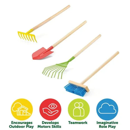 Play Wheelbarrow with Gardening Tools-Play Wheelbarrow with Gardening Tools