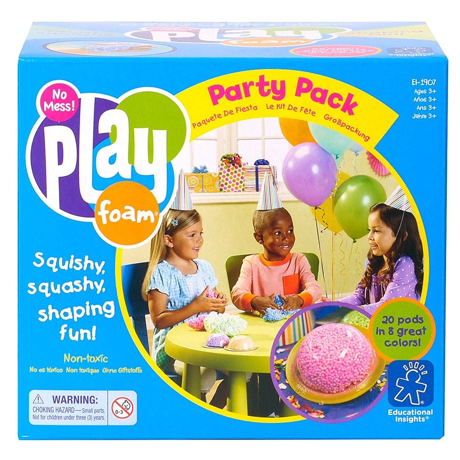 Playfoam Combo 20 Pack, Playfoam may have a new look, but rest assured the product inside still offers the same mess-free creative play fun,this pack of Playfoam Combo 20 Pack offers superb value for money. Children simply shape the Playfoam Combo 20 Pack into anything in their imagination before squashing it down and starting all over again. The Playfoam Combo 20 Pack is completely mess free, it does not stick to hands, clothes or carpet. It never dries out, use it straight from the box for creative play o