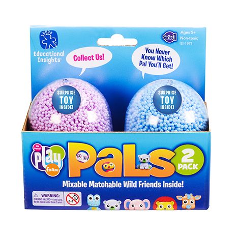 Playfoam Pals Wild Friends 2 Pack, 12 to collect from the Playfoam Pals Wild Friends range. Watch the anticipation build as young learners uncover their very own Playfoam Pals Wild Friends. Playfoam’s non-toxic formula ensures safe sensory play activities Children will love opening these pods of Playfoam to reveal their surprise collectible Each pod contains a friendly toy animal within the Playfoam Children will love creating their own customised critters as heads and bodies pop apart for mix and match act