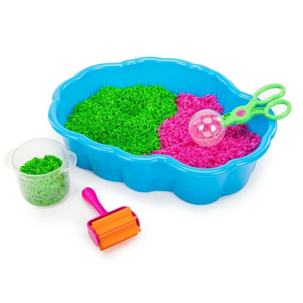 Playfoam Pluffle Sensory Station, The Playfoam Pluffle™ Sensory Station is the fun sensory play toy that’s great for building fine motor skills in the classroom or at home. It comes ready for play with 2 colours of feelgood, fluffy Playfoam Pluffle sensory play toys, and 3 fine motor skills tools in a handy Sensory Station storage bin. As children scoop, squish, roll, and pour their Playfoam Pluffle, they build fine motor skills, including scissor skills. Playfoam Pluffle sensory toys help children build fi