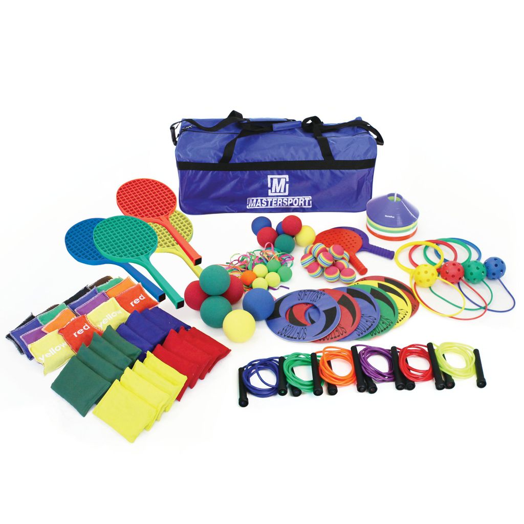 Playground Activity Kit, Looking for a fun and exciting way to keep children entertained during playtime? Look no further than our playground activity kit! This comprehensive selection of equipment includes everything kids need to stay active, engaged, and entertained while playing with friends and classmates.Inside, you'll find an array of colourful and kid-friendly items, including rainbow balls, plastic skipping ropes, ribbon balls, sponge foam balls, plastic rackets, vinyl flyers, ankle balls, primary s