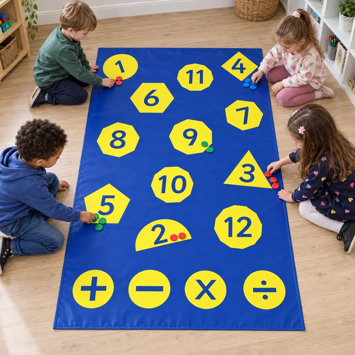 Playing with Maths Mat — lifestyle 4 of 8, shown in use with children