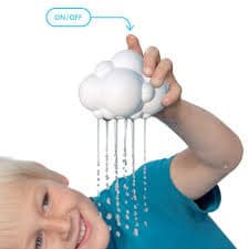 Plui Rain Cloud, A rain cloud for bath or pool - The Plui Rain Cloud is is one unique little creature. Immerse Plui Cloud in water to fill it up, then lift your finger from the nozzle and water rains out! You control the shower. Plui Rain Cloud stimulates the senses and discovery of basic physical principles. Fun comes in a downpour! Kids everywhere (even big kids) love to get their hands on the Plui Rain Cloud. A rain cloud for fun play in bath or pool Stimulates the senses, encourages interest in physical