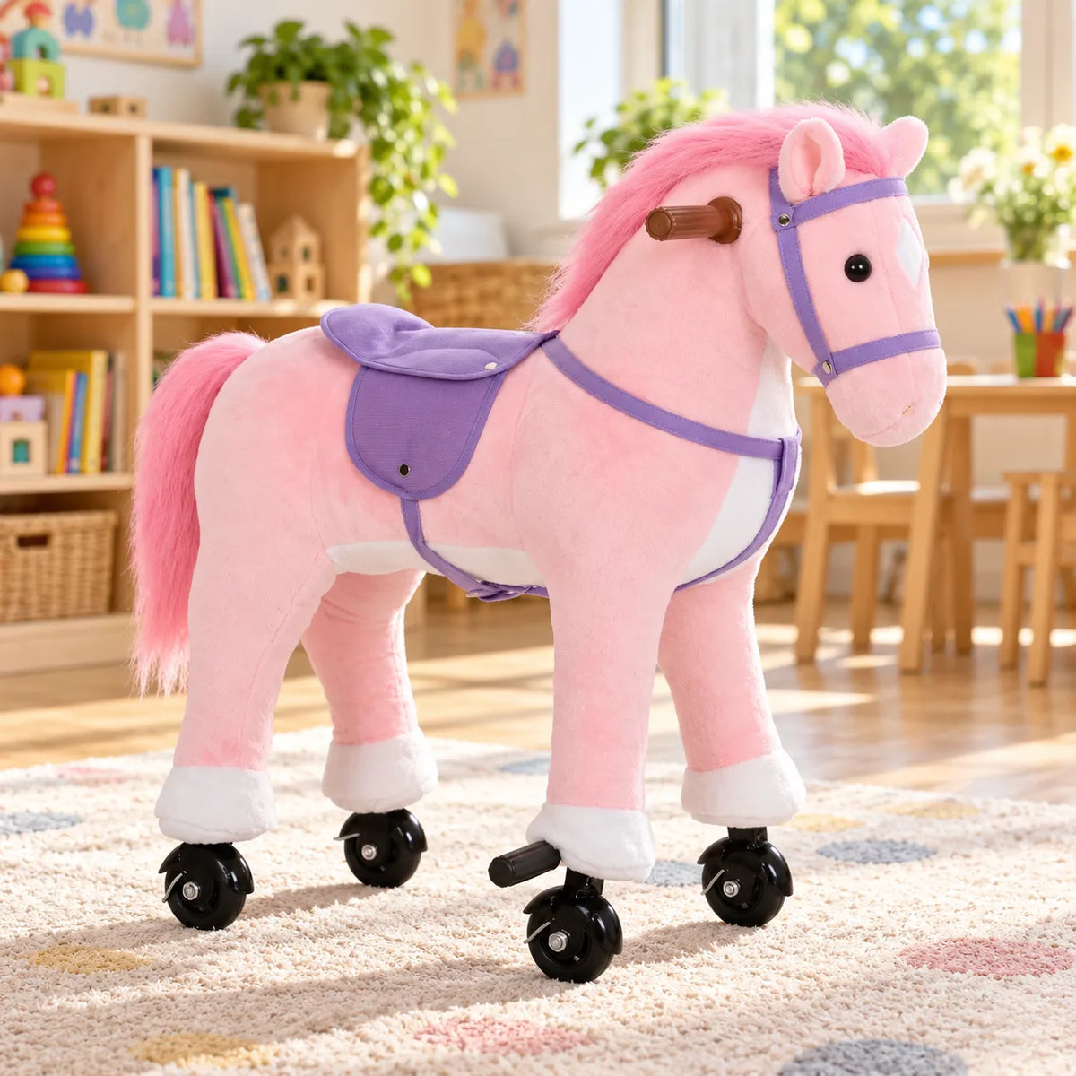 Plush Ride On Horse-Plush Ride On Horse