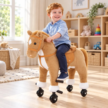 Plush Ride On Horse-Plush Ride On Horse