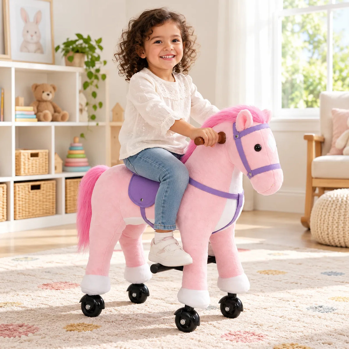 Plush Ride On Horse-Plush Ride On Horse