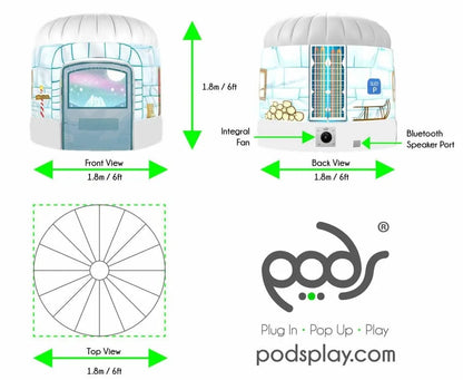 PODS Polar Ice Igloo-PODS Polar Ice Igloo