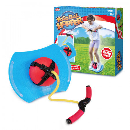 Pogo Ball, The Pogo Ball fuses two much-loved classic toys into one amazing hopper. The lower half is made up of a hopping ball and foot platform which can be used independently or with the clip-on pogo handle attached. It's all the fun of a hopper with the stability of a pogo stick, combining the best aspects of both into one brilliant outdoor toy. Hopper ball with pogo handle Wide based foot platform Handle detaches Two ways to play Easy to inflate and assemble 75cm, Pogo Ball-Sensory Toys, The Pogo Ball 