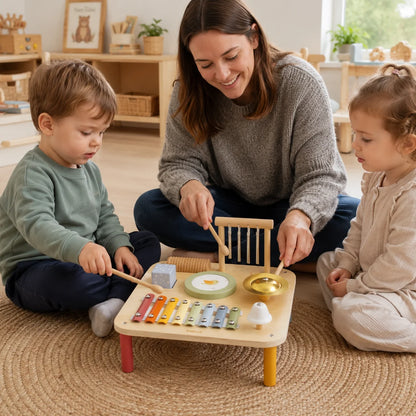 PolarB Wooden Musical Table-PolarB Wooden Musical Table