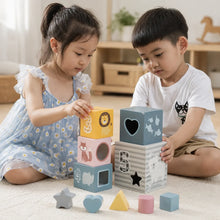 PolarB Wooden Nesting and Stacking Blocks-PolarB Wooden Nesting and Stacking Blocks
